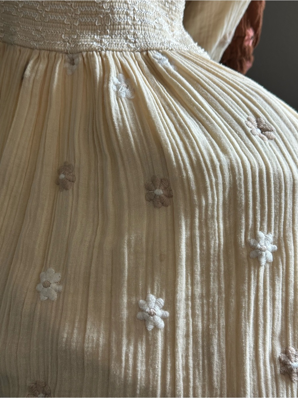 Free People dahlia Maxi Dress in vanilla size S - Picture 5 of 5